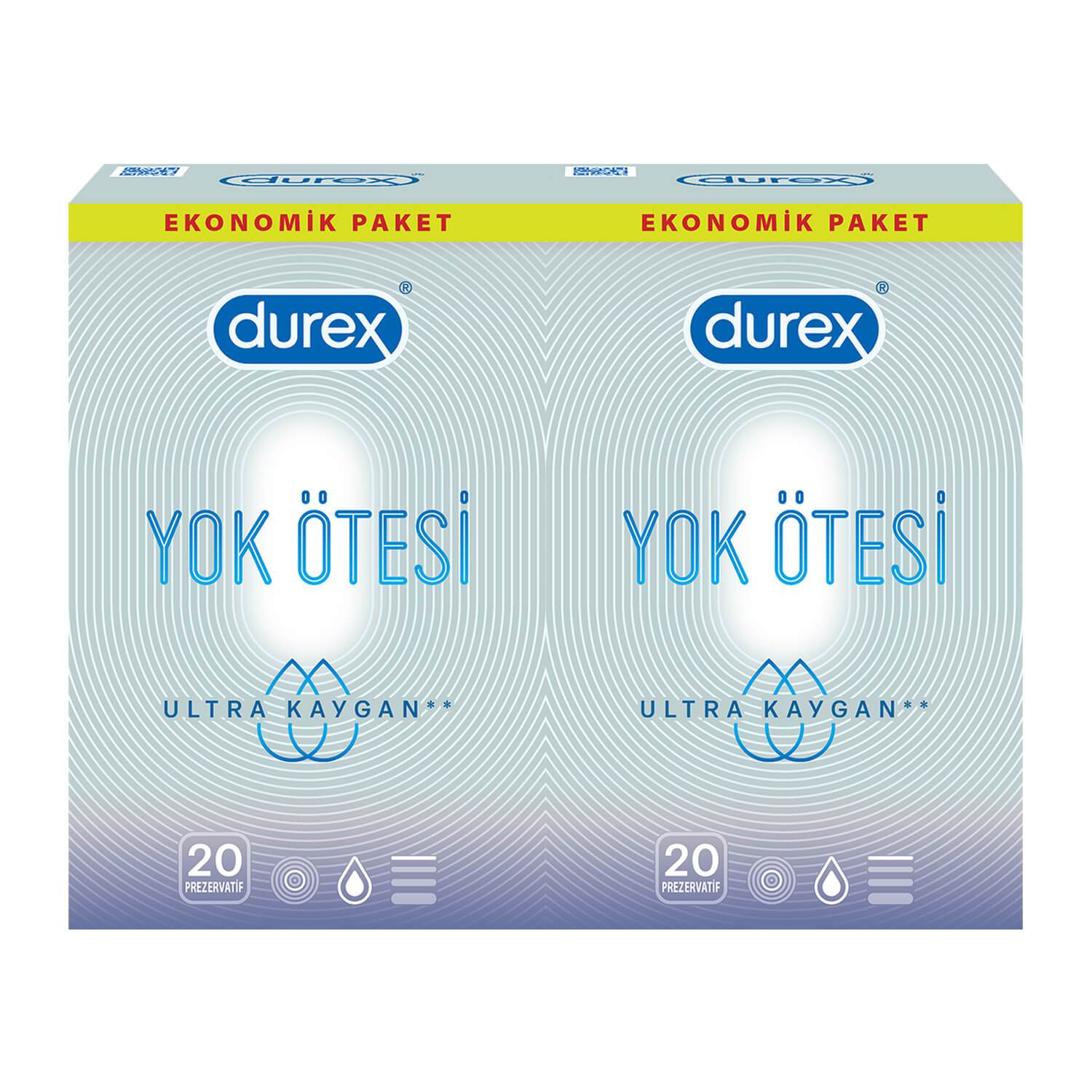 Durex Yok Ötesi Ultra Kaygan 40'li Prezervatif