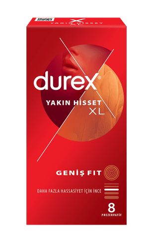 Durex Yakın Hisset XL 8'li